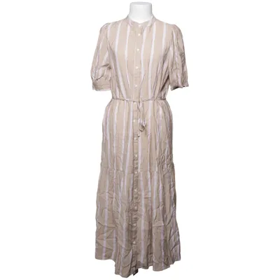 Maxi jurk (Beige, Wit) van Ichi Polyamide, Viscose