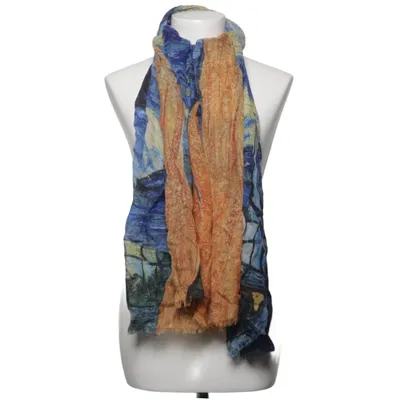 Sjaaltje (Blauw, Meerkleurig) Kasjmier