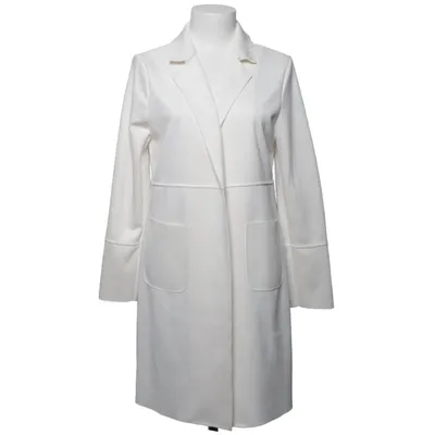 Coat (White) from Myastreet Elastane, Polyester