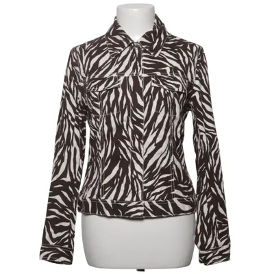 Overshirt (Bruin, Wit) van Lene Sand Katoen, Elastaan