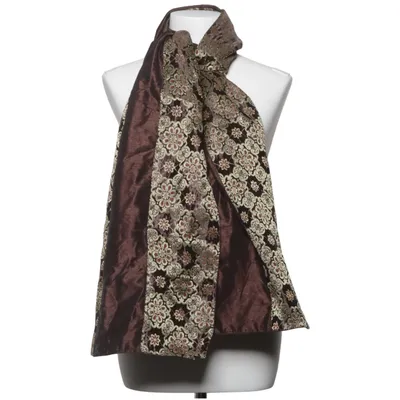 Shawl (Brown, Gold) from Indiska Cotton, Polyester, Viscose
