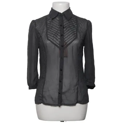 Blus (Svart, Vit) från Marks & Spencer Autograph Polyester, Silke