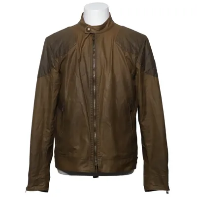 Manteau ciré (Vert) de Belstaff Coton, Viscose