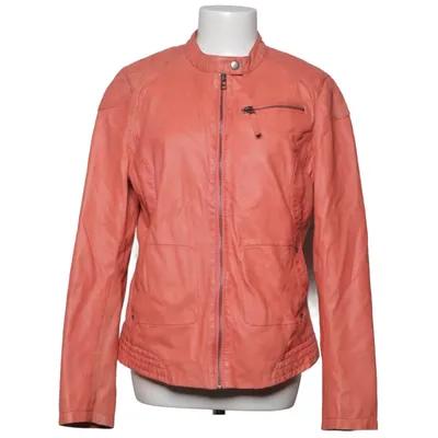 Leather jacket (Red) from Montes Cotton, Leather, Polyester