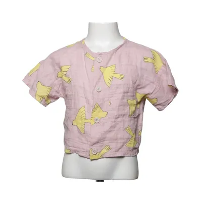Kurzarmhemd (Pink, Gelb) von Lötiekids Bio-Baumwolle