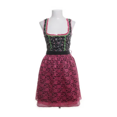 Dirndl (Black, Multicolored, Pink) Cotton, Polyester