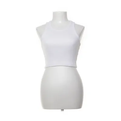 Crop top (Vit) från Popeia Elastan, Ekologisk bomull