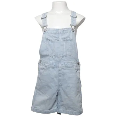 Korte tuinbroek (Blauw) van H&M Katoen, Elastaan