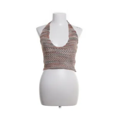 Halter neck top (Brown, Multicolored) from Kollyy Cotton, Acrylic