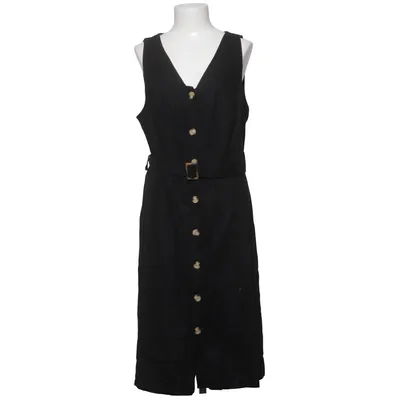 Dress (Black) from Peacocks Linen, Polyester, Viscose
