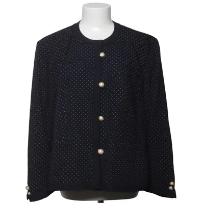 Blazer (Black) from Marcona Polyester, Wool