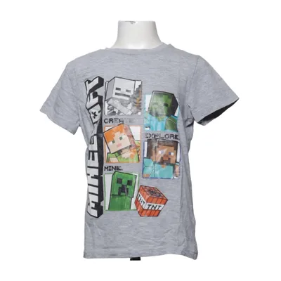 T-shirt (Grå, Flerfärgad) från Minecraft Bomull, Viskos