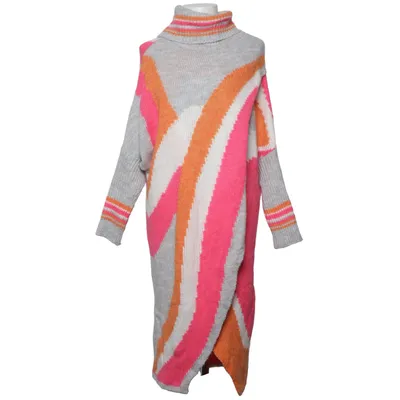 Turtleneck (Gray, Multicolored) from Fobya Acrylic, Polyamide, Polyester, Wool