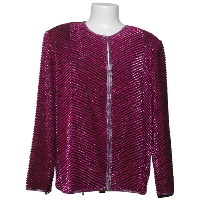 Cardigan (Lilla, Sort) fra Elégance Polyester, Silke