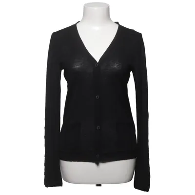Strickjacke (Schwarz) von L'ecole National Kaschmir, Seide, Wolle