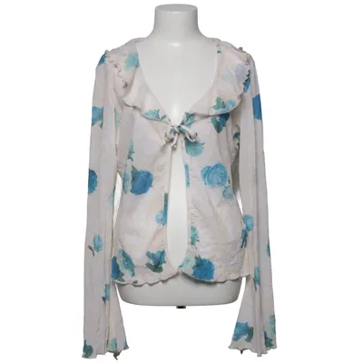 Wickeltop (Beige, Blau) von Midnight Elasthan, Polyamid