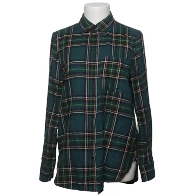 Chemise en flanelle (Vert, Blanc, Marron) de H&M Coton