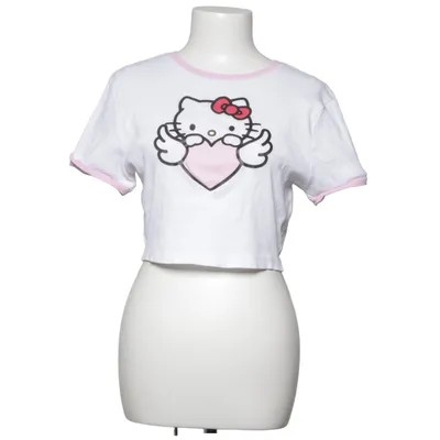 T-shirt (Wit, Roze) van Hello Kitty Katoen