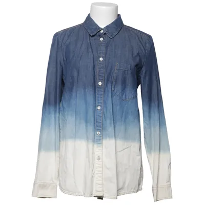 Denim blouse (Blauw, Wit) van ESPRIT Denim Katoen