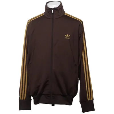 Sports jacket (Brown, Yellow) from Adidas Elastane, Polyester