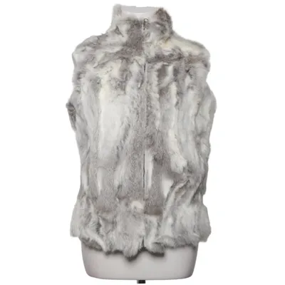 Pälsväst (Grå, Vit) från Maclauren Polyester, Kaninpäls