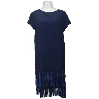 Robe (Bleu) de Caliban Acétate, Soie