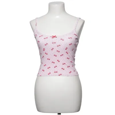 Tank Top (Pink, Multicolored) from Undiz Cotton, Elastane
