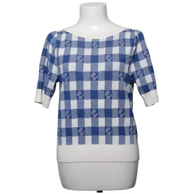 Topp (Blå, Vit) från Baum Und Pferdgarten Metallfiber, Polyester, Viskos