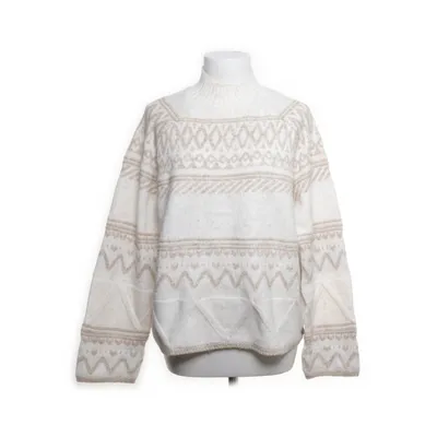 Turtleneck (White, Multicolored) from Gina Collection Acrylic, Polyester, Wool