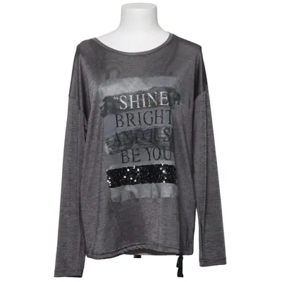 Long sleeve T-shirt (Gray) from Punt Roma Elastane, Polyester