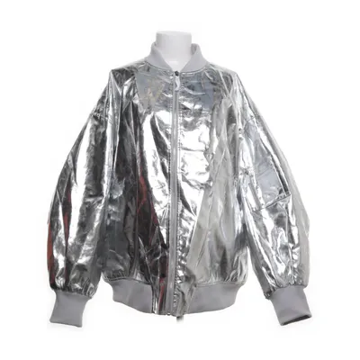 Bomberjack (Zilver) van Boohoo Polyester, Polyurethaan