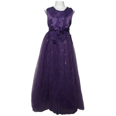 Robe de fille de fleur (Violet)