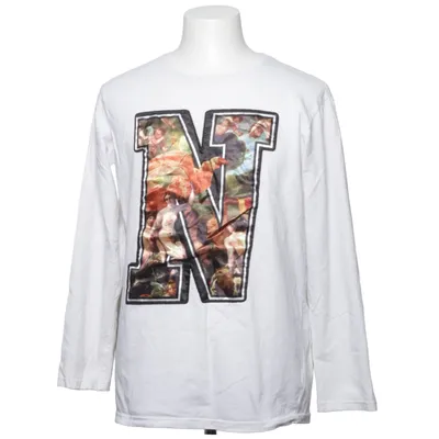 Långärmad t-shirt (Vit, Flerfärgad) från Glostory Bomull