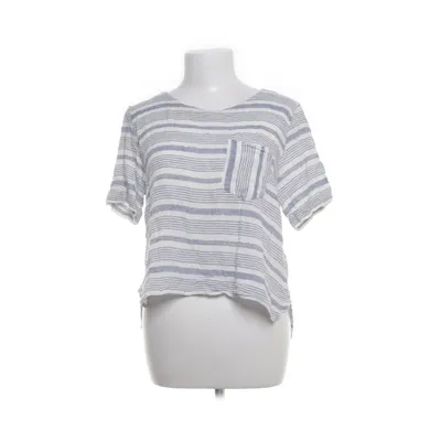 Top (Blauw, Wit) van Elvine Viscose, Linnen