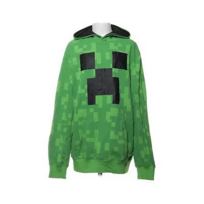 Huvtröja (Grön, Svart, Flerfärgad) från Minecraft Bomull, Polyester
