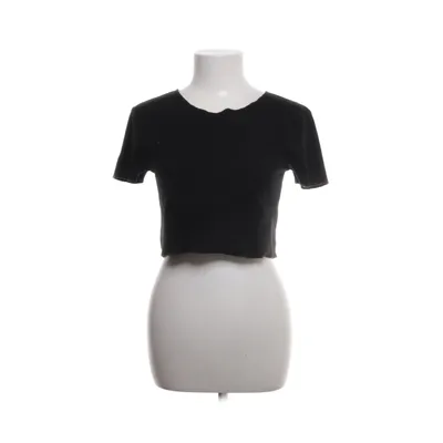 Crop top (Black) from Zara Cotton, Elastane