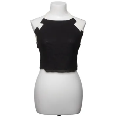 Haltertop (Zwart) van ASOS Design Linnen, Viscose