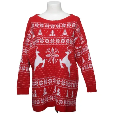 Julesweater (Rød, Hvid) fra Nobis Akryl