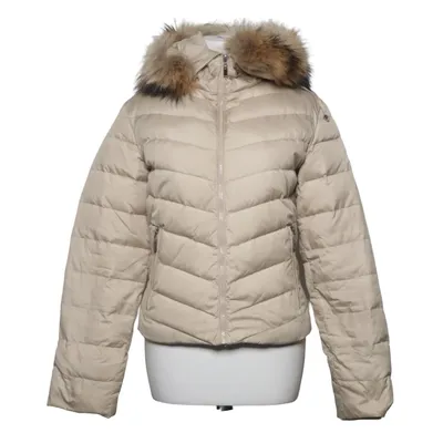 Vinterjacka (Beige) från Bark of Sweden Dun, Fjädrar, Skinn, Polyester