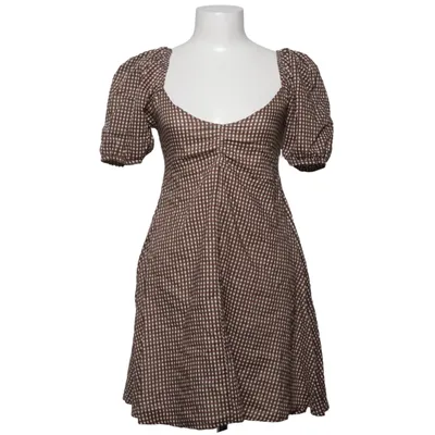 Jurk (Bruin, Wit) van Faithfull the Brand Katoen, Viscose