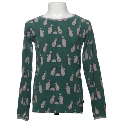 Langærmet t-shirt (Grøn) fra Småfolk Elastan, Økologisk bomuld