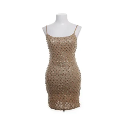 Jurk (Bruin, Meerkleurig) van Fashion Nova Elastaan, Nylon