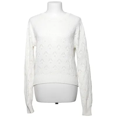 Pull-over (Blanc) de Flash Woman Acrylique, Coton