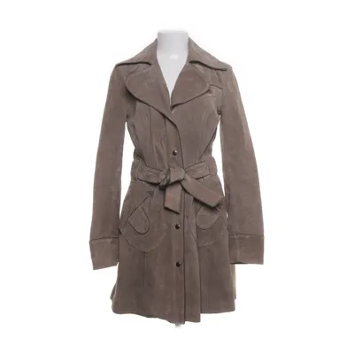 Læderfrakke (Brun) fra Vero Moda Læder, Polyester