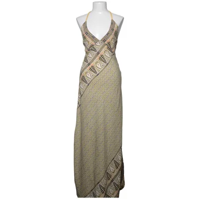 Maxikleid (Gelb, Braun, Mehrfarbig) von Purple Queen Polyester