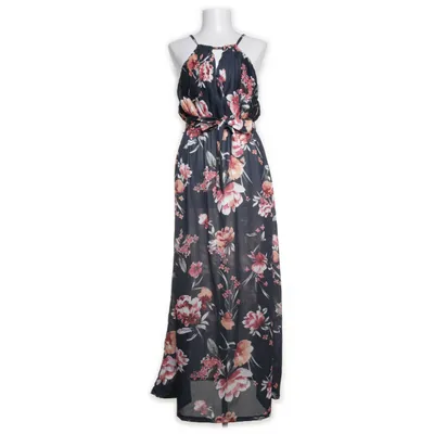 Maxi dress (Black, Multicolored) from About You Polyester