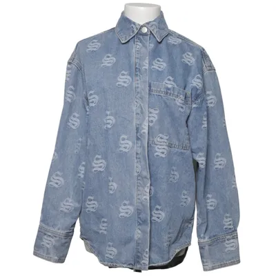 Jeansskjorta (LA-SBJACQUARD LOGO DENIM SHACKET) från Shoeby Bomull, Polyester