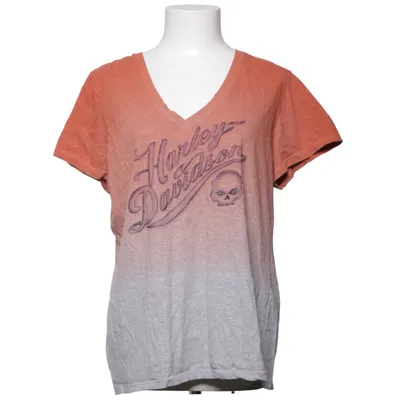 T-shirt (Grå, Orange) från Harley Davidson Bomull, Polyester