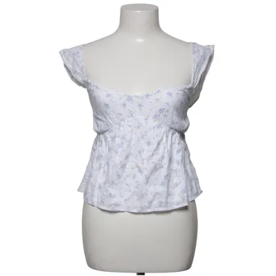 Top (Weiß, Blau) von Nelly Baumwolle