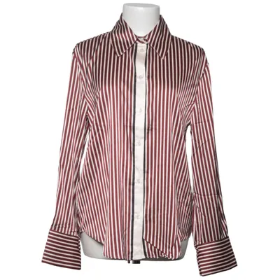 Skjorta (Röd, Vit) från Mango Elastan, Polyester